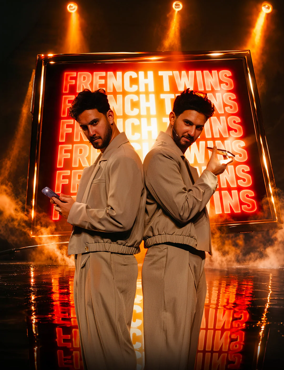 The French Twins, vertical format